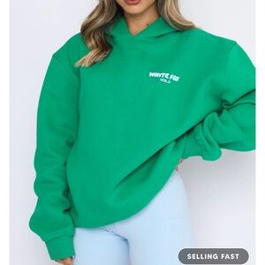 Green white fox sweatshirt